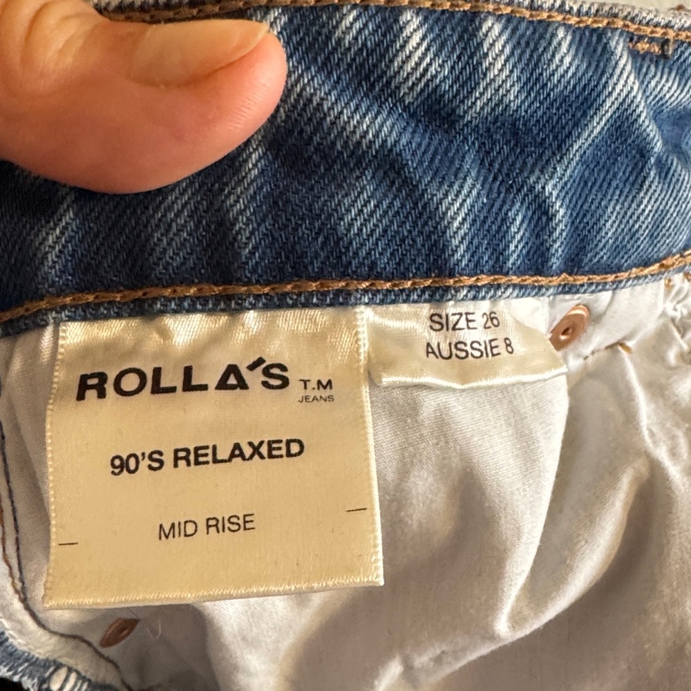Rolla's 90's Relaxed Mid Rise Denim Jeans 26